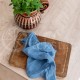 Soft linen kitchen towel 35x50 BLUE